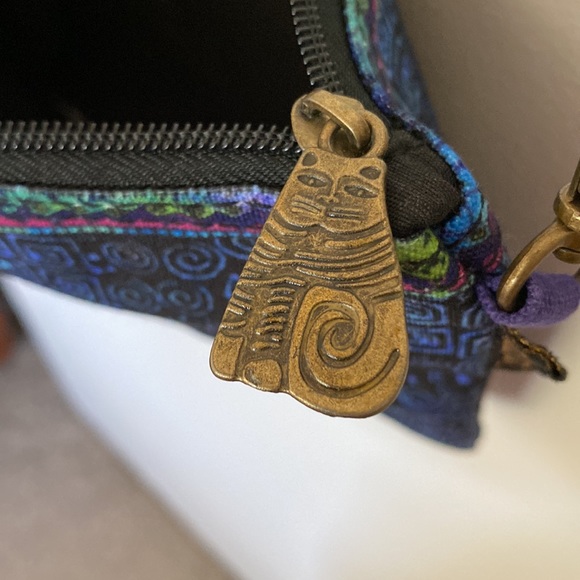 Feline Friends Laurel Burch Cat 8.5"x6" Purse Cross-Body Bag Handbag - Picture 4 of 7